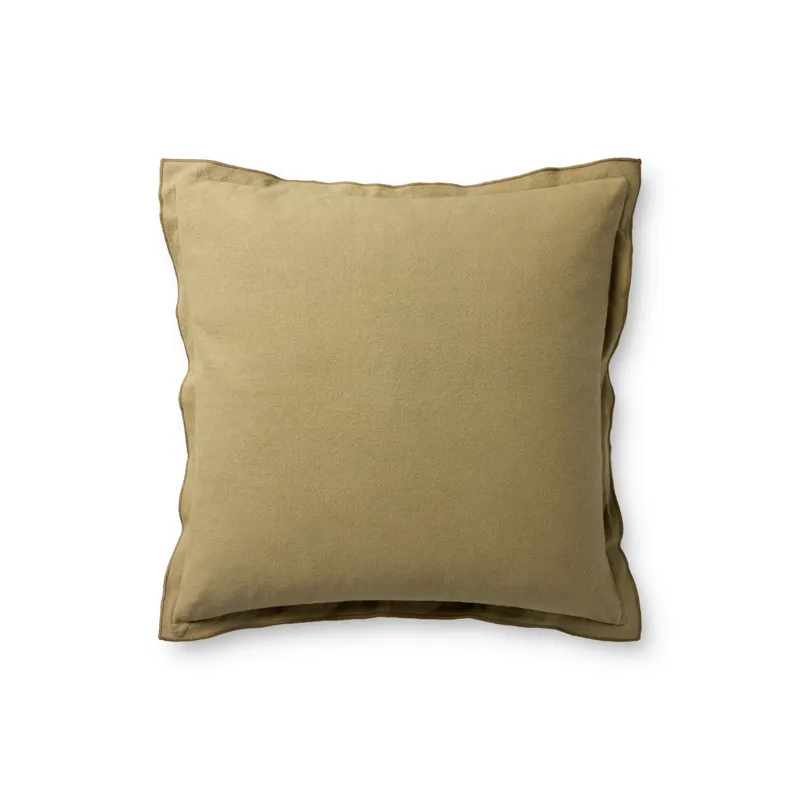 Leanne Ford x Loloi Captain Olive 26\'\' x 26\'\' Cover w/Down Pillow