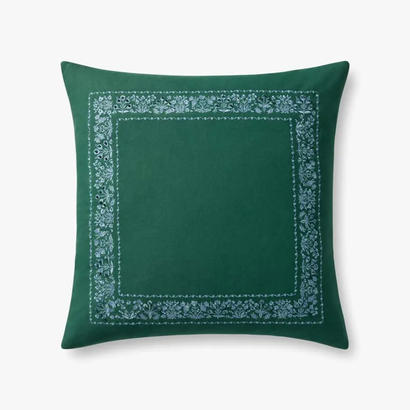 Loloi X Rifle Paper Co. 22\" X 22\", Down-Filled Pillow
