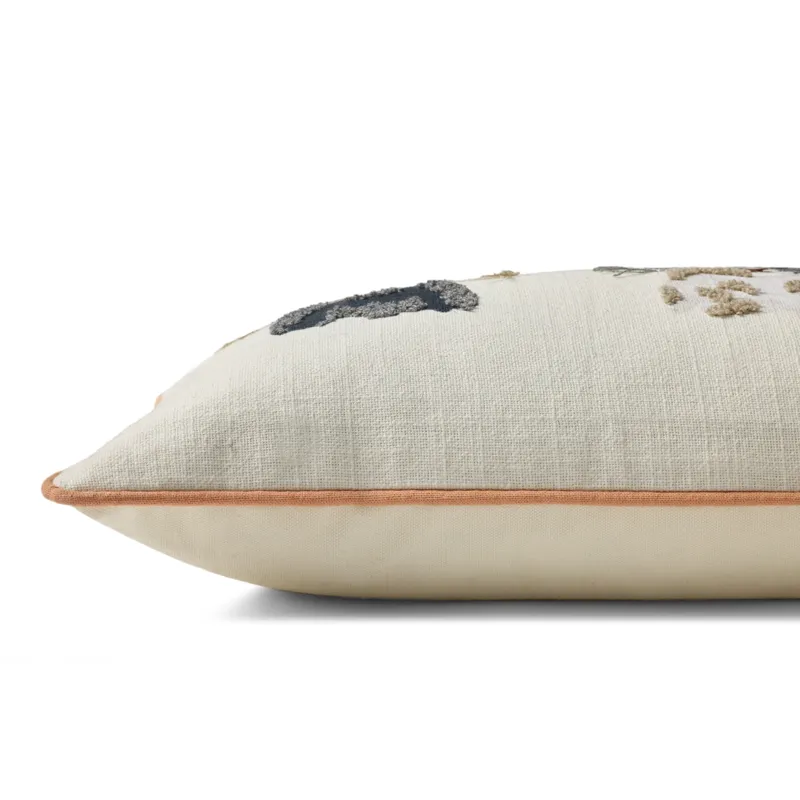 Rifle Paper Co. x Loloi Cool Cats Ivory / Multi 13'' x 35'' Cover w/Down Pillow