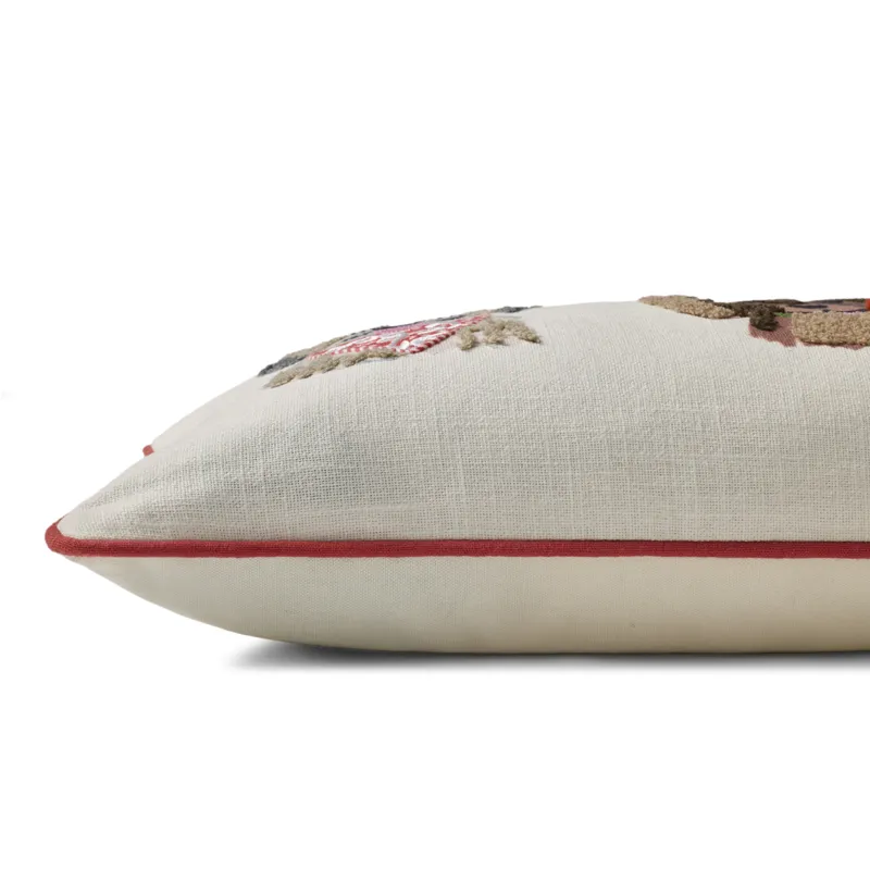 Rifle Paper Co. x Loloi Hot Dogs Ivory / Multi 13'' x 35'' Cover w/Poly Pillow