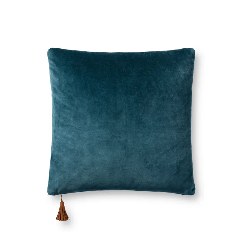 Pillows Navy / Coffee Pillow (18\" X 18\" Cover W/Poly)