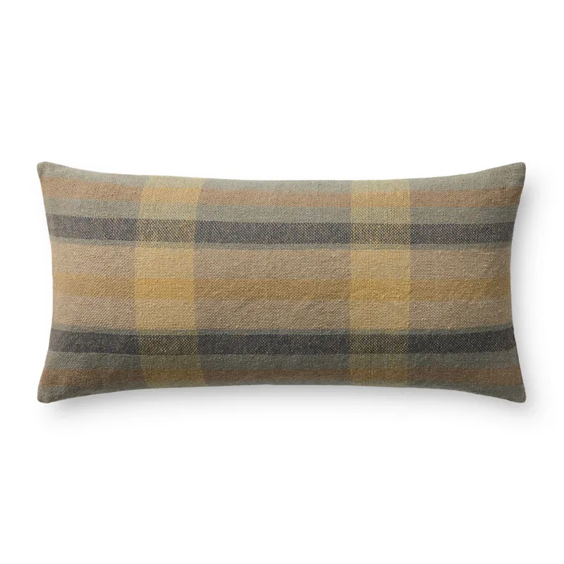 Chris Loves Julia x Loloi Andi Yellow / Blue 12\'\' x 27\'\' Cover w/Poly Pillow