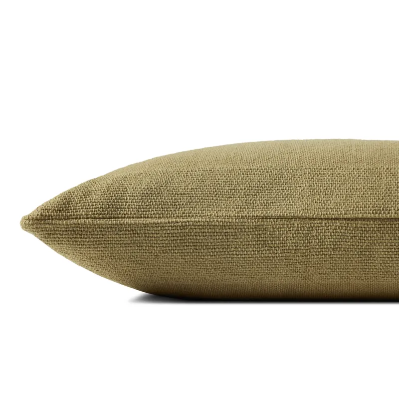 Leanne Ford x Loloi Medlock Olive 13\'\' x 35\'\' Cover w/Down Pillow