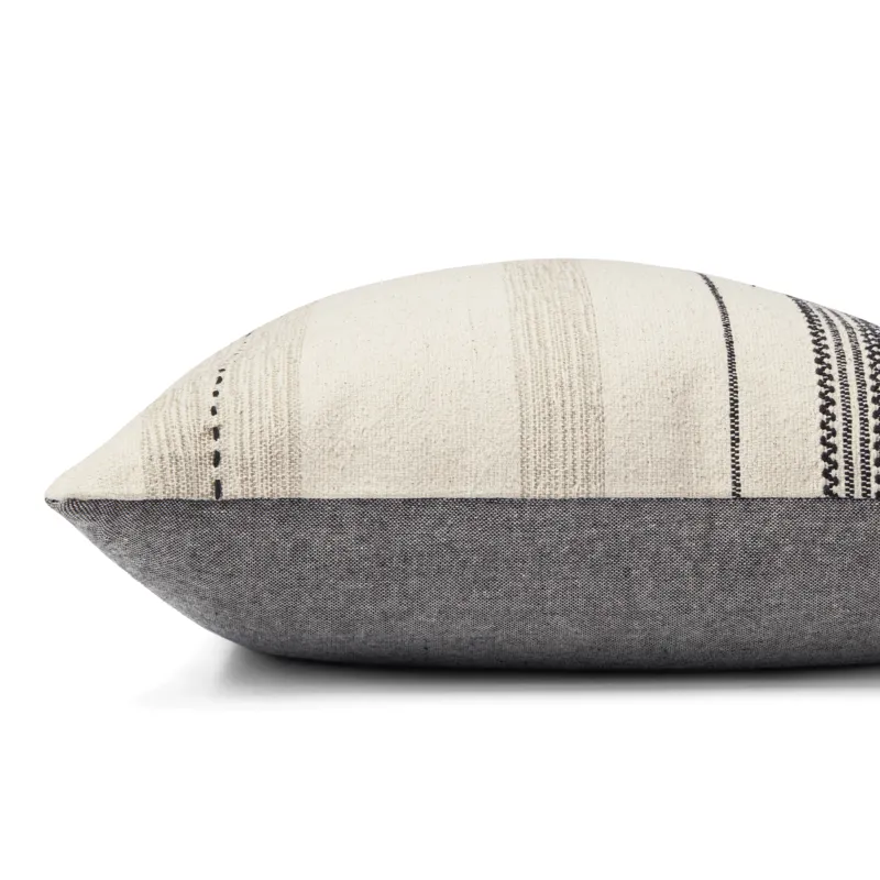 Pillows Natural / Black Pillow (22\" X 22\" Cover W/Poly)