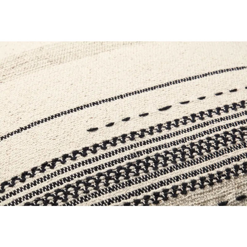 Pillows Natural / Black Pillow (22\" X 22\" Cover W/Poly)