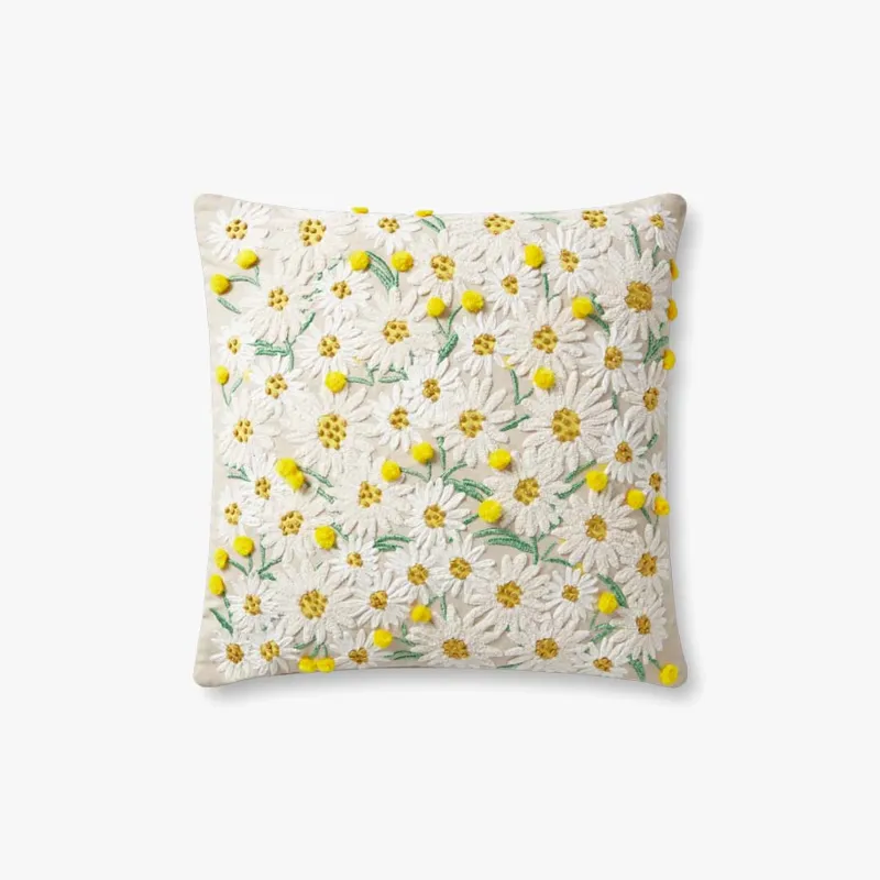 Loloi X Rifle Paper Co. 18\" X 18\", Down-Filled Pillow