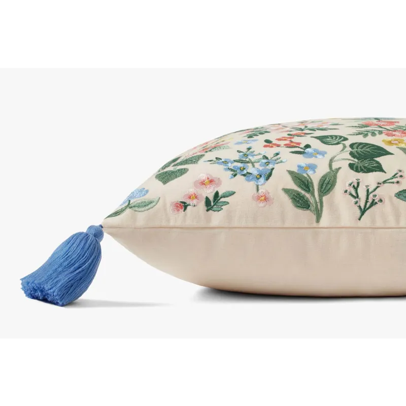 Loloi X Rifle Paper Co. 18\" X 18\", Down-Filled Pillow