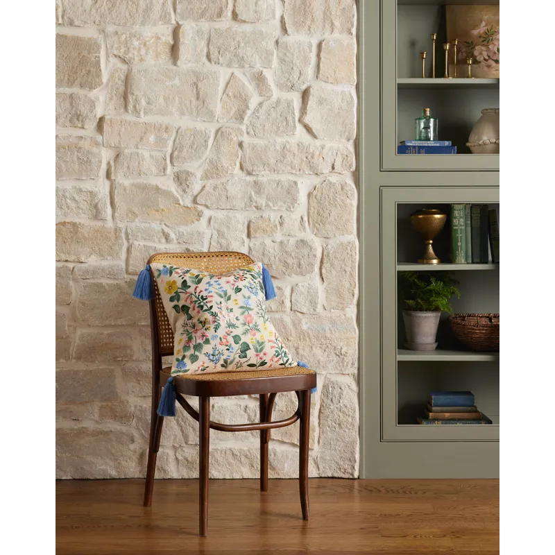 Loloi X Rifle Paper Co. 18\" X 18\", Down-Filled Pillow
