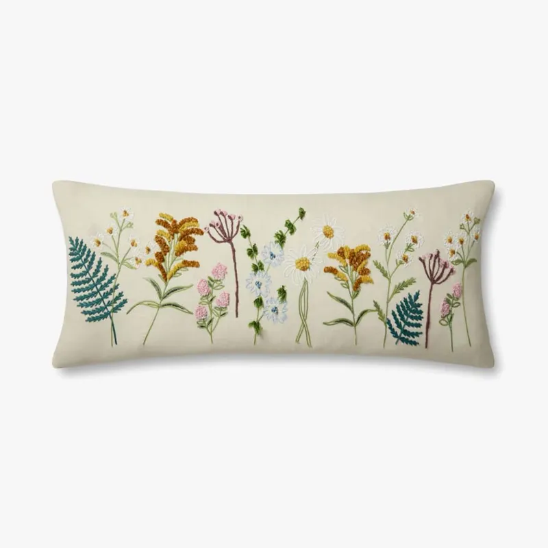 Loloi X Rifle Paper Co. 13\" X 35\", Down-Filled Pillow