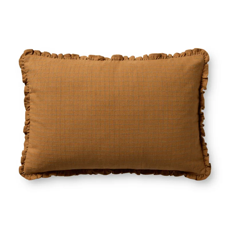 Chris Loves Julia x Loloi Dinah Clay 16\'\' x 26\'\' Pillow Cover Only