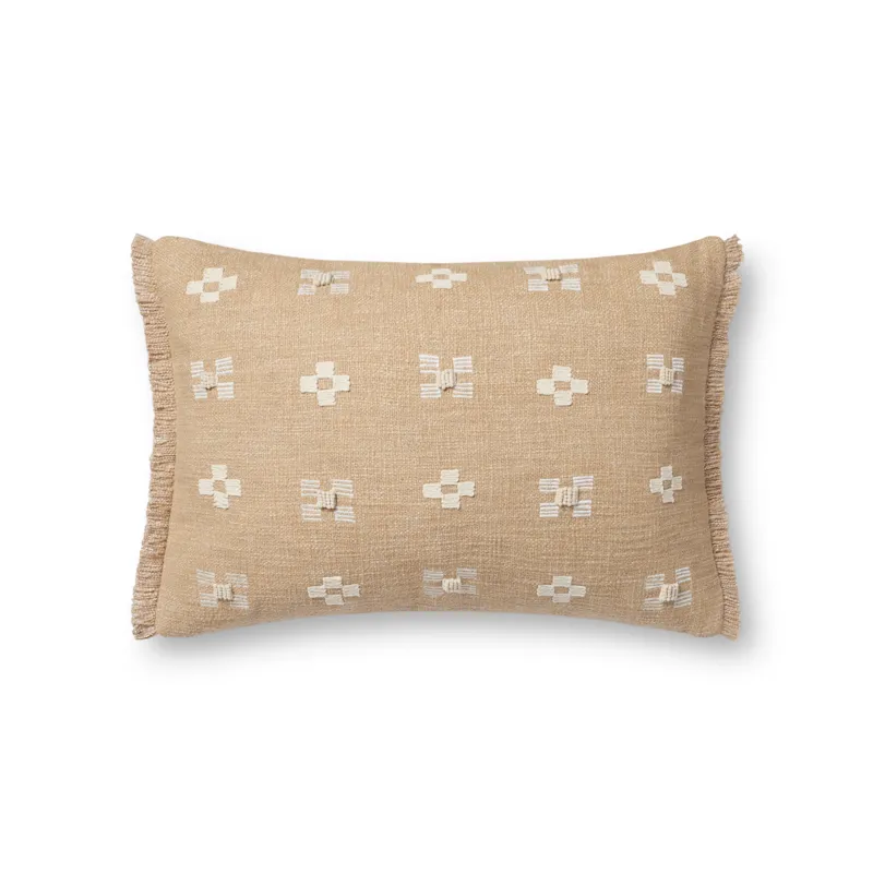 Loloi PLL0122 Natural 13\'\' x 21\'\' Cover Only Pillow