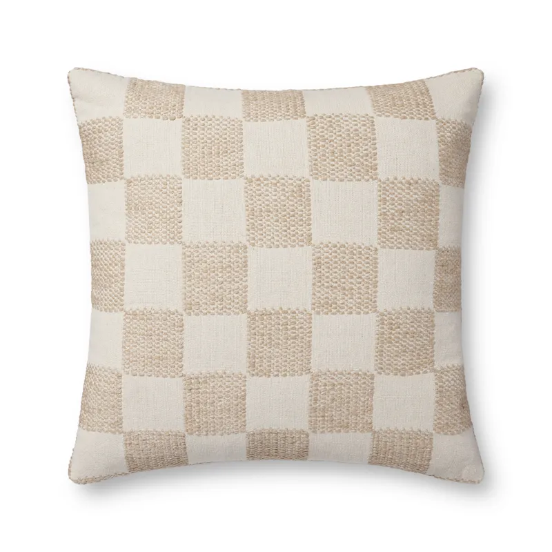 Loloi PLL0123 Beige 22\'\' x 22\'\' Cover Only Pillow