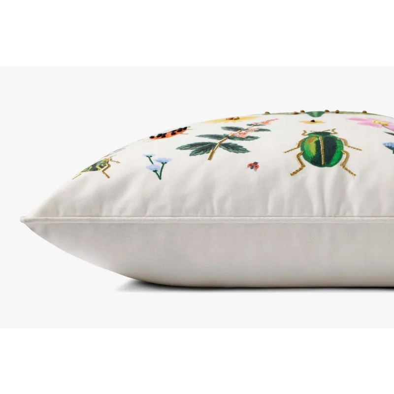 Loloi X Rifle Paper Co. 22\" X 22\", Down-Filled Pillow