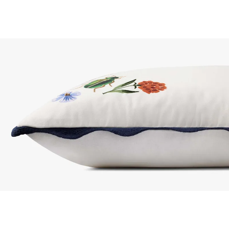 Loloi X Rifle Paper Co. 22\" X 22\", Poly-Filled Pillow