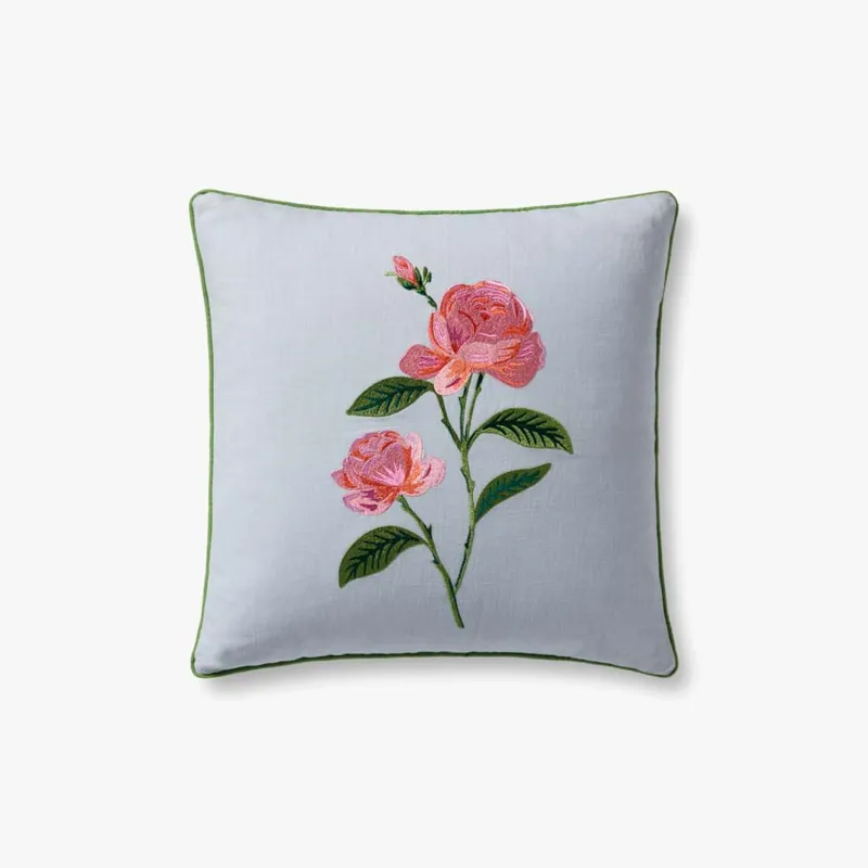 Loloi X Rifle Paper Co. 18\" X 18\", Poly-Filled Pillow