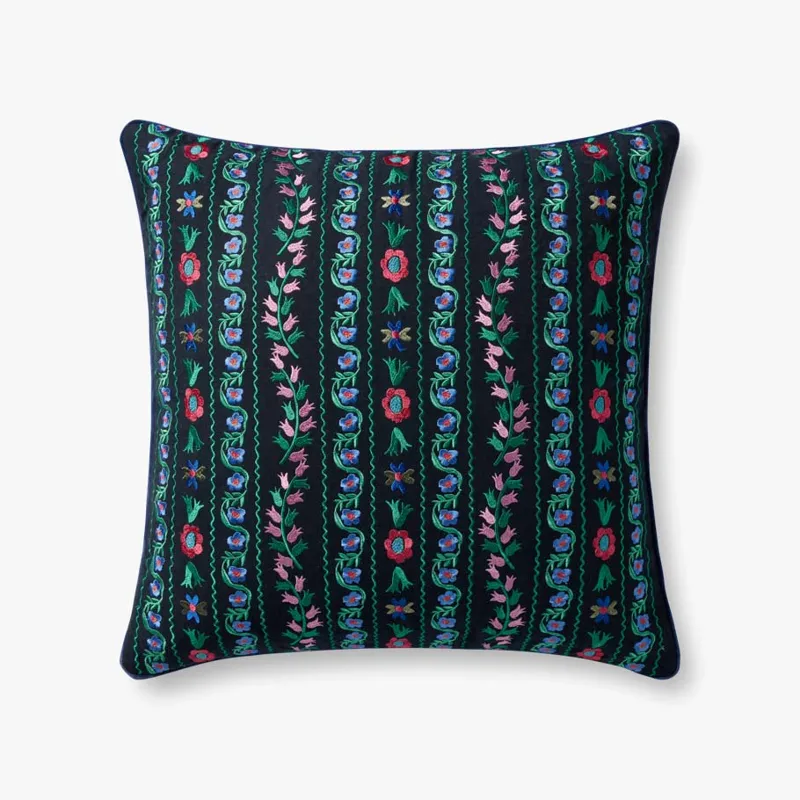 Loloi X Rifle Paper Co. 22\" X 22\", Down-Filled Pillow