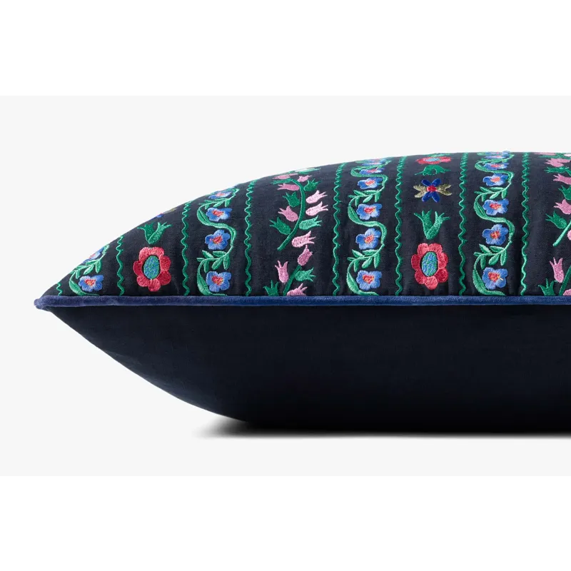 Loloi X Rifle Paper Co. 22\" X 22\", Down-Filled Pillow