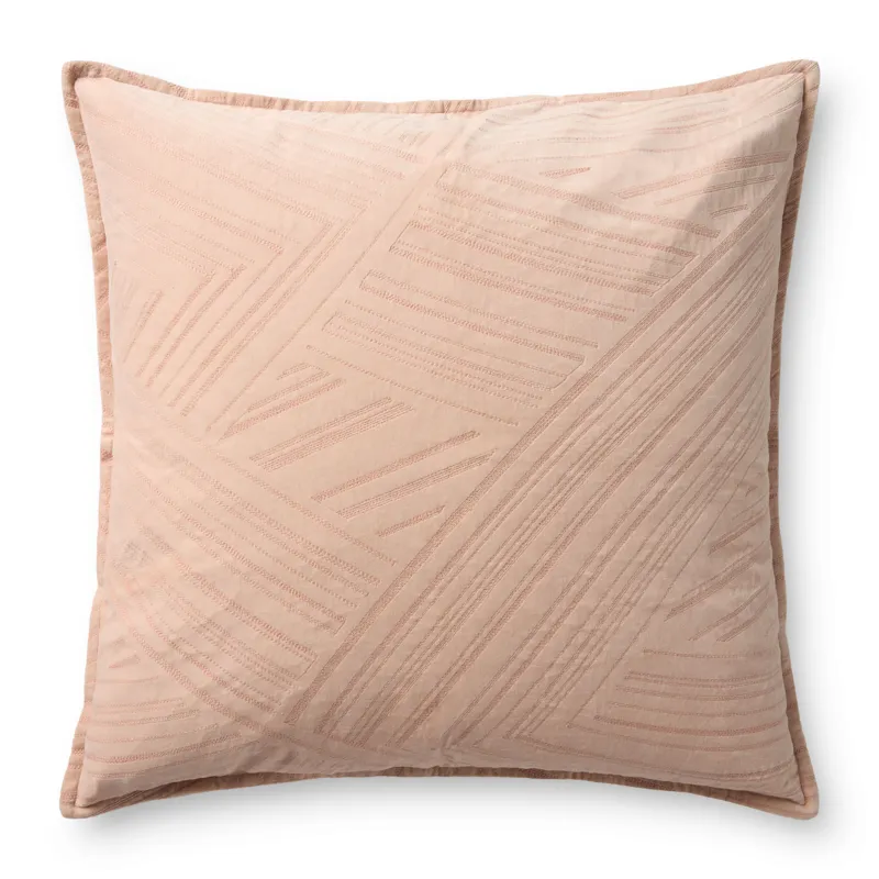 Brigette Romanek x Loloi PBR0021 Blush 26\'\' x 26\'\' Cover w/Down Pillow