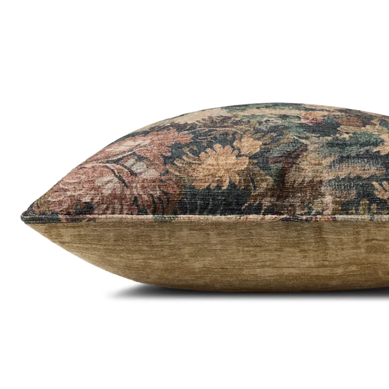 Loloi PLL0212 Green / Multi 13\" x 21\" Cover w/Poly Pillow