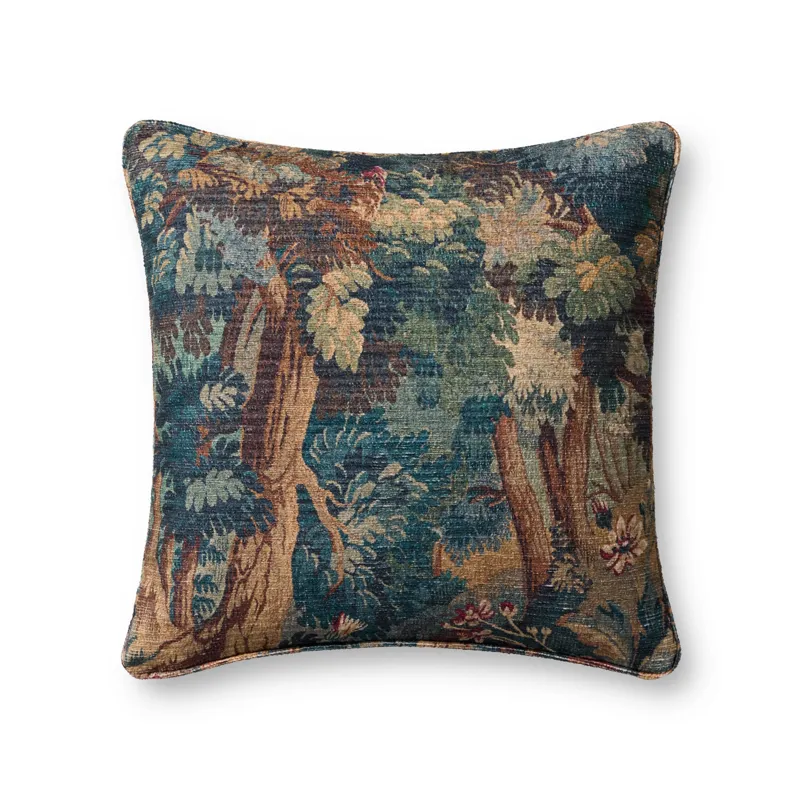 Loloi PLL0215 Green / Multi 20\" x 20\" Cover Only Pillow