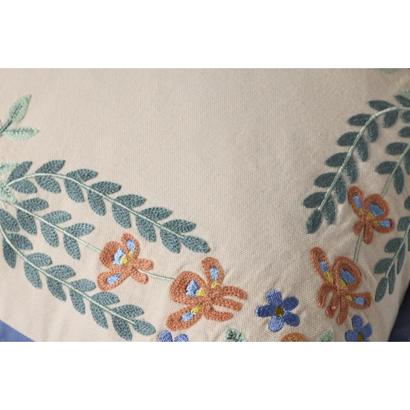 Rifle Paper Co. x Loloi Willow Border Ivory / Multi 13'' x 21'' Cover Only Pillow