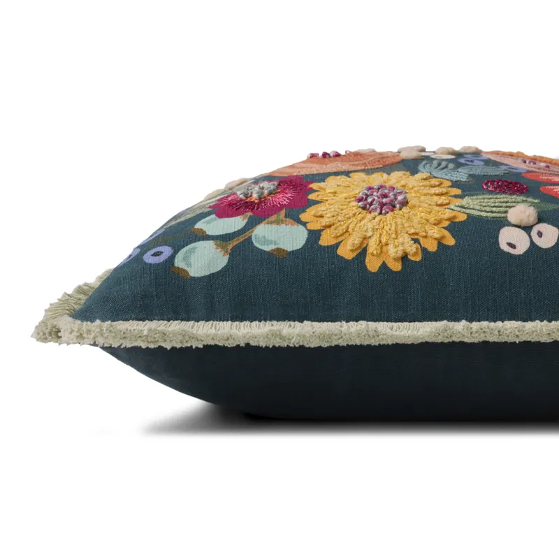 Rifle Paper Co. x Loloi Vintage Garden Multi 18'' x 18'' Cover w/Down Pillow