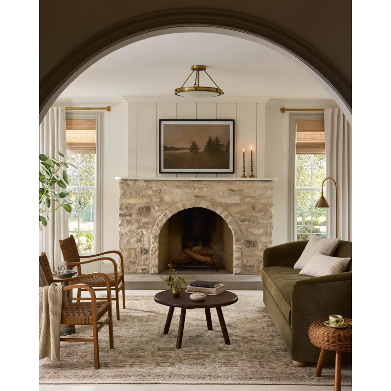 Loloi X Magnolia Home By Joanna Gaines Pace 5\'-3\" X 5\'-3\" Round Rug