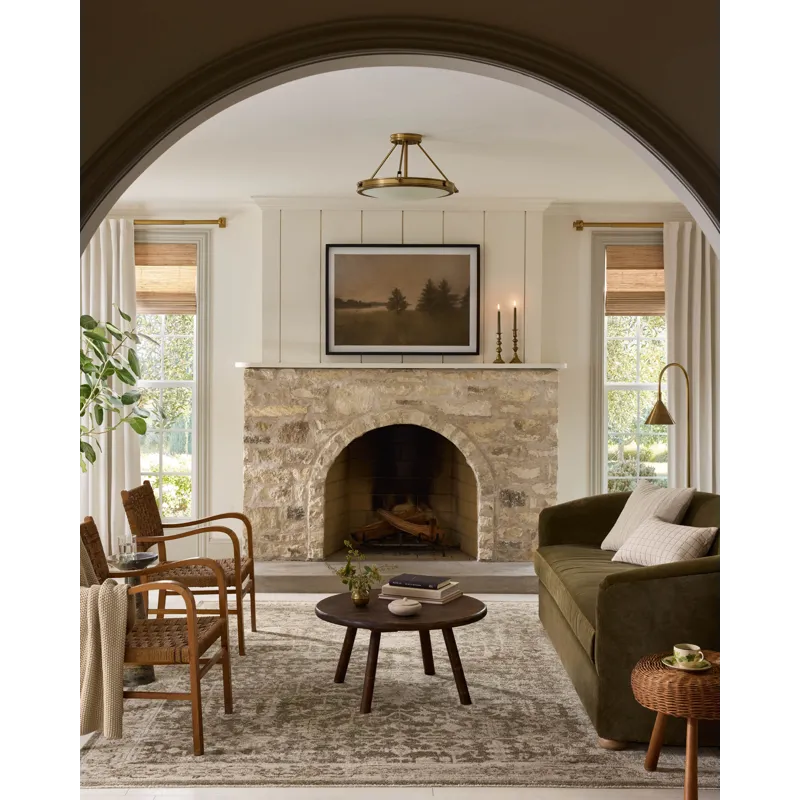 Loloi X Magnolia Home By Joanna Gaines Pace 5\'-3\" X 5\'-3\" Round Rug