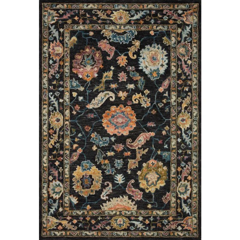 Padma Black / Multi Rug (2' 0" X 5' 0")