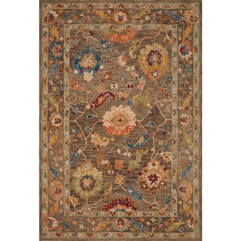 Padma Charcoal / Multi Rug (2' 0" X 5' 0")