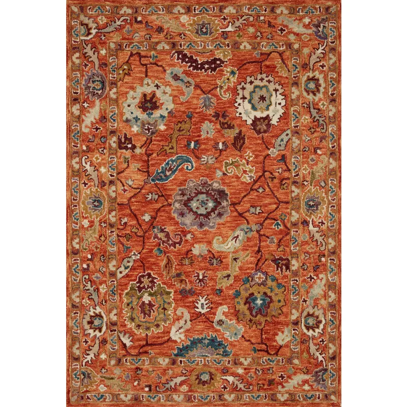 Padma Orange / Multi Rug (7' 9" X 9' 9")