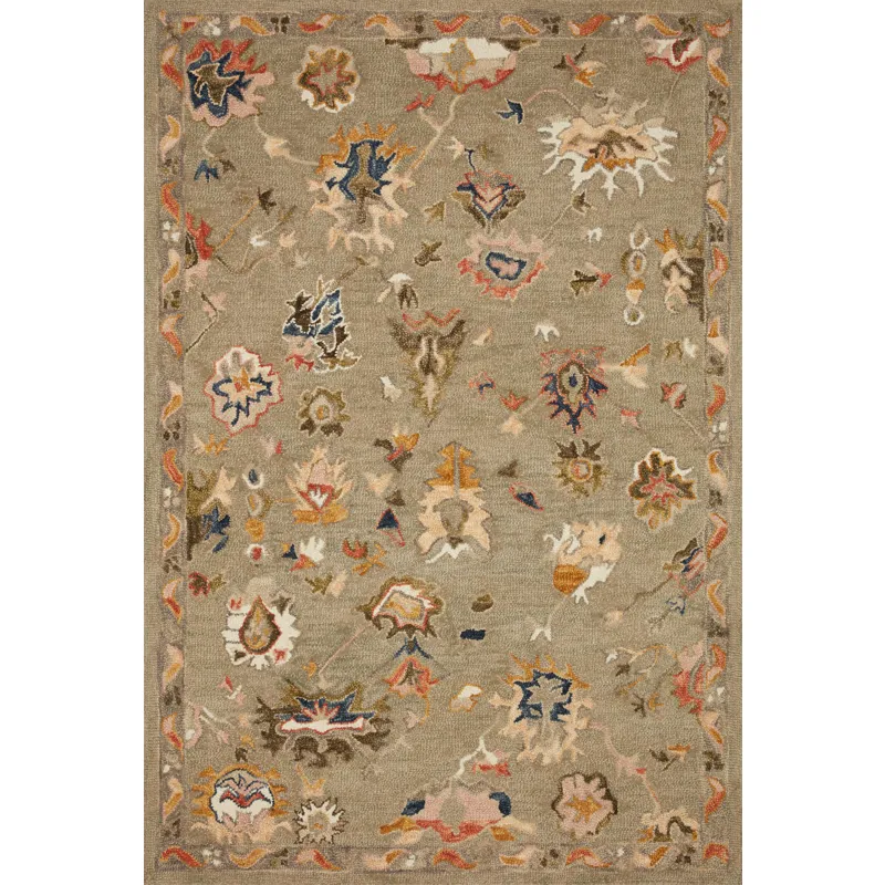 Padma Grey / Multi Rug (2' 0" X 5' 0")