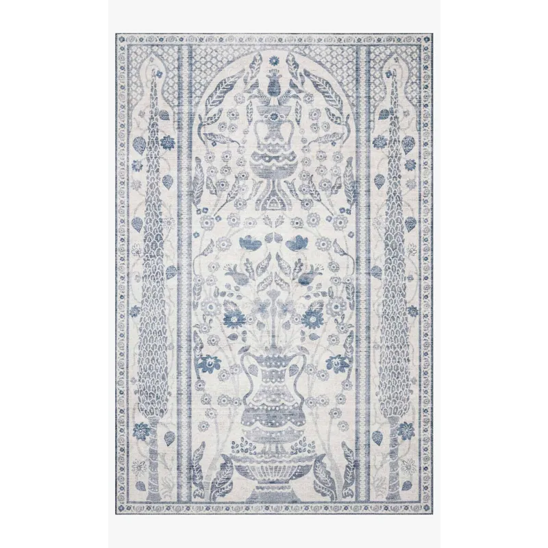 Loloi X Rifle Paper Co. Palais 2\'-6\" X 7\'-6\" Rug