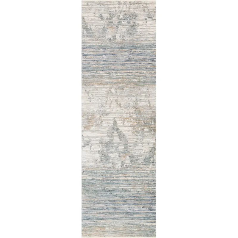Pandora Ivory / Blue Rug (2' 6" X 12' 0")