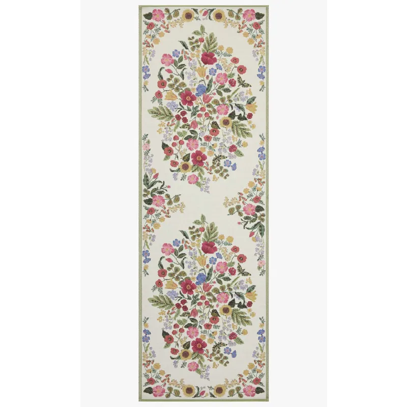 Loloi X Rifle Paper Co. Perennial 2\'-5\" X 3\'-11\" Rug