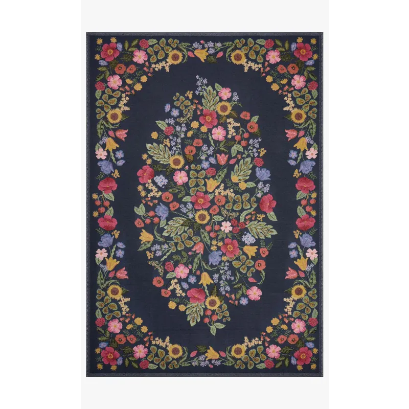 Loloi X Rifle Paper Co. Perennial 7\'-10\" X 11\'-2\" Rug
