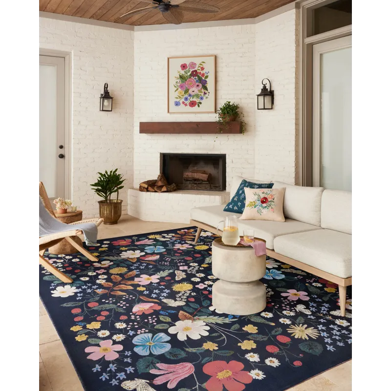 Loloi X Rifle Paper Co. Perennial 2\'-5\" X 3\'-11\" Rug