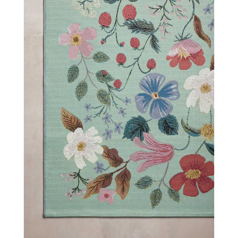 Loloi X Rifle Paper Co. Perennial 2\'-5\" X 7\'-8\" Rug