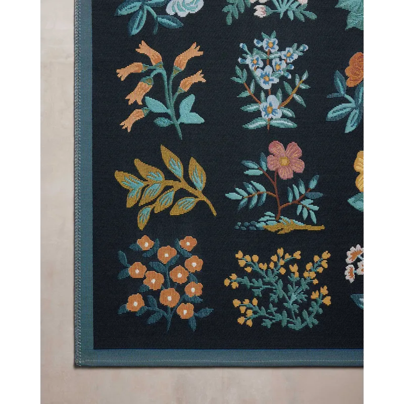 Loloi X Rifle Paper Co. Perennial 6\'-7\" X 9\'-4\" Rug