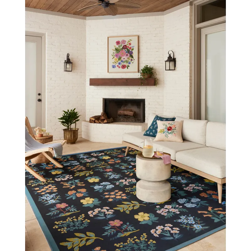 Loloi X Rifle Paper Co. Perennial 6\'-7\" X 9\'-4\" Rug