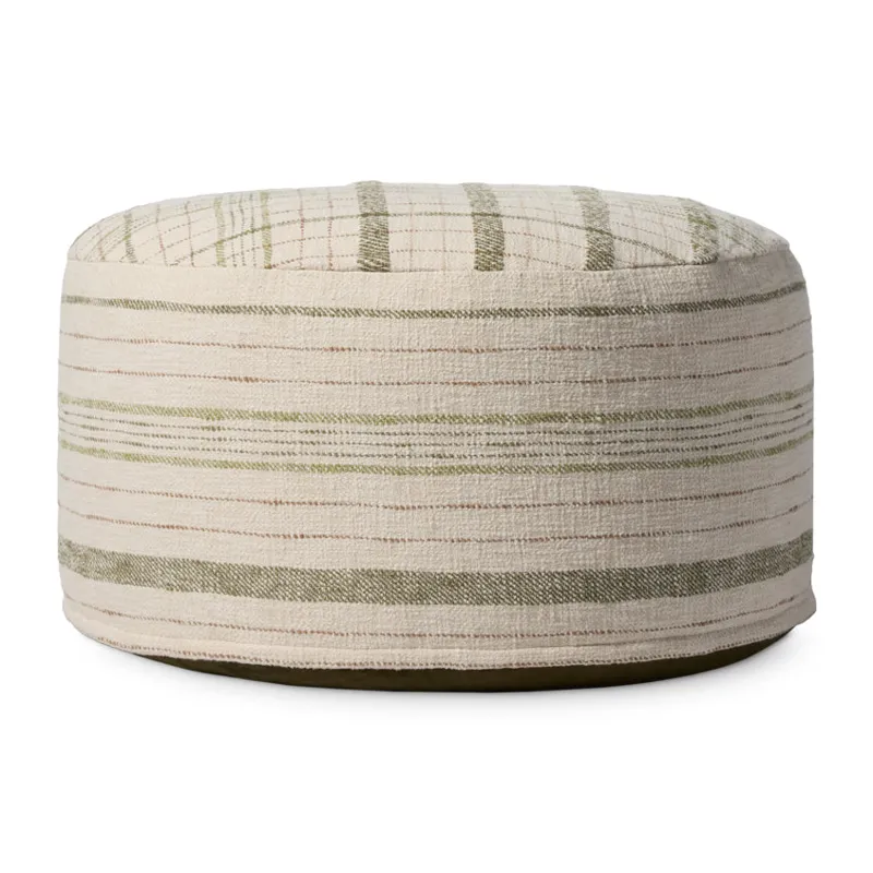 Loloi X Chris Loves Julia 36\"w X 36\"d X 17\"h Round Pouf