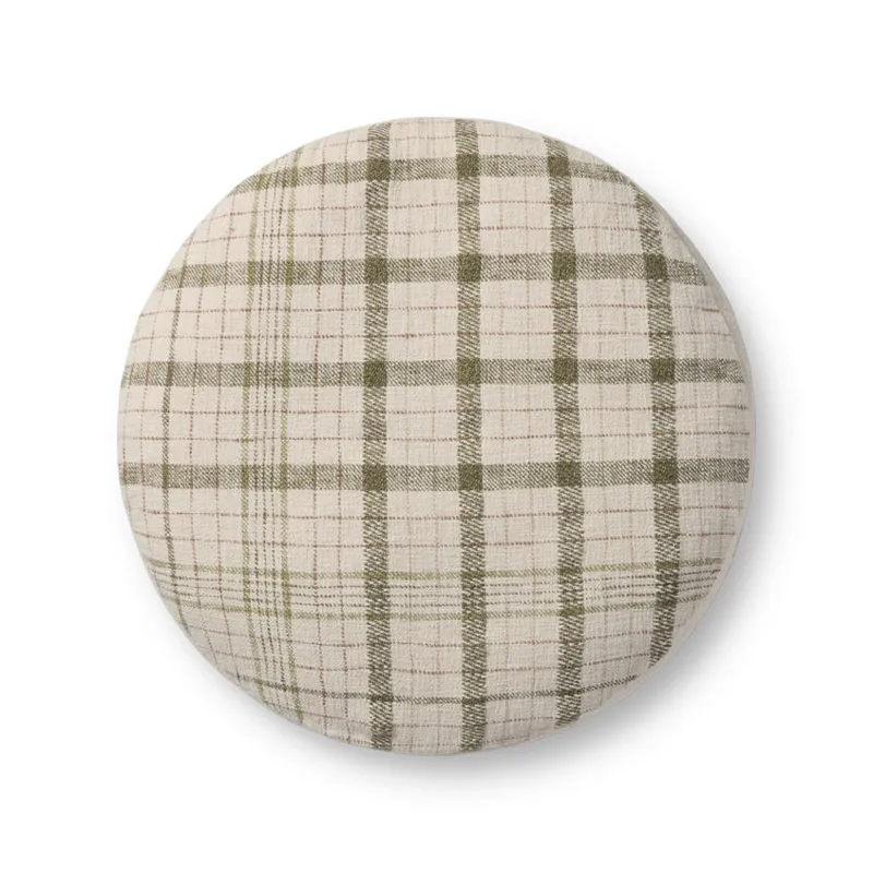 Loloi X Chris Loves Julia 36\"w X 36\"d X 17\"h Round Pouf