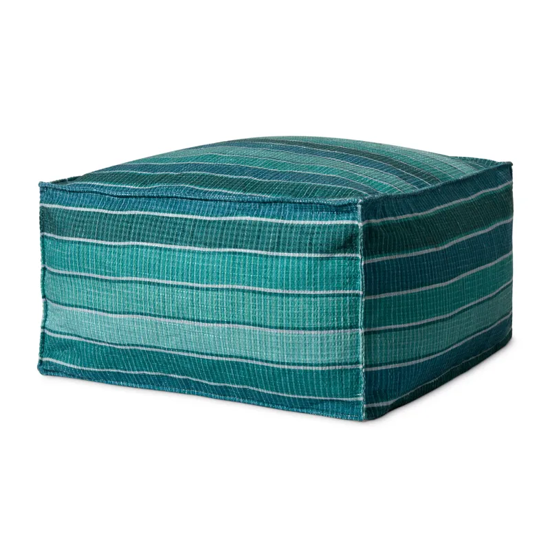 Poufs Lagoon / Blue Pouf (24\"W X 24\"D X 13\"H)