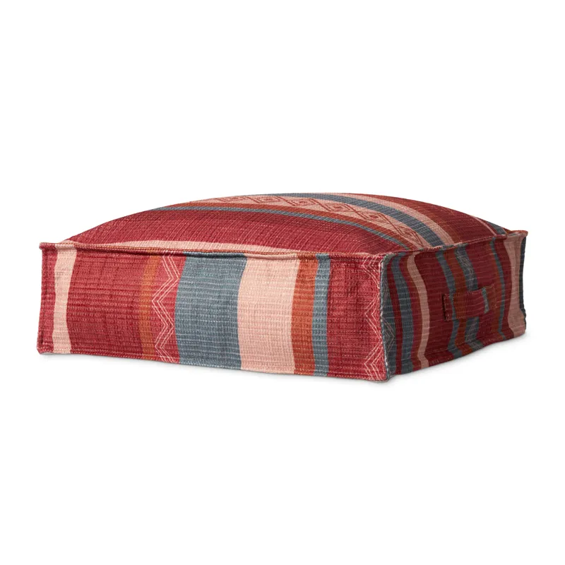 Poufs Red / Pink Pouf (24\"W X 24\"D X 7\"H)