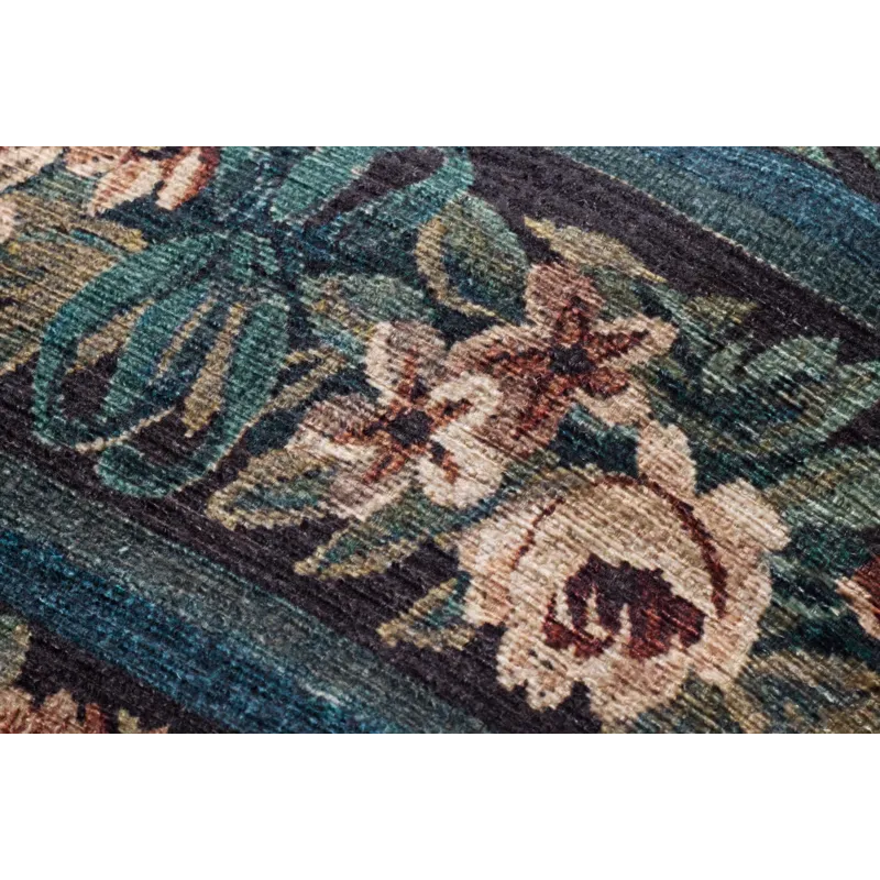 Loloi LPF0045 Blue / Multi 18\"W x 18\"D x 18\"H Pouf