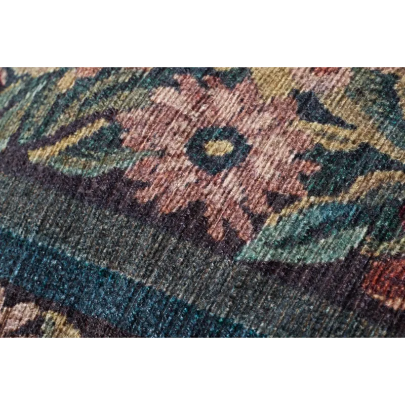 Loloi LPF0045 Blue / Multi 36\"W x 36\"D x 17\"H Pouf