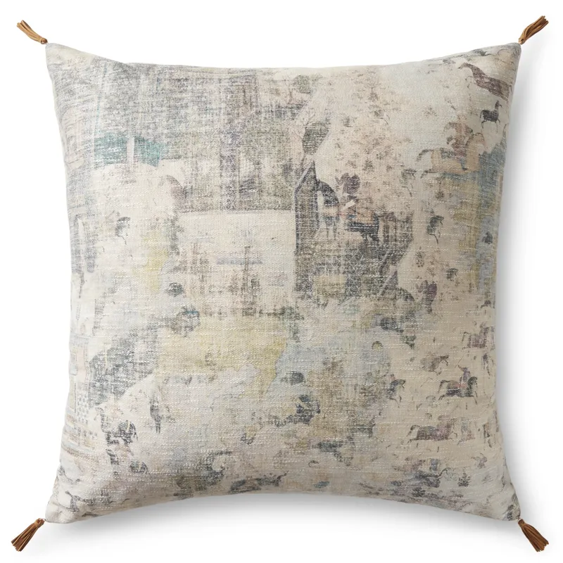 Pillows Filled Beige / Multi Pillow (36\"W X 36\"D X 6\"H)