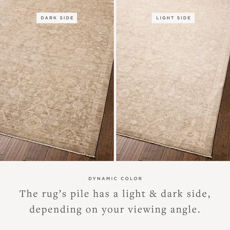 Chris Loves Julia x Loloi Palma Bark / Natural 2\'-3\" x 3\'-10\" Rug