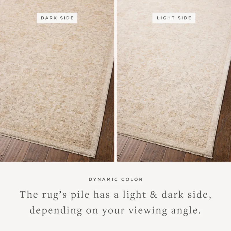 Chris Loves Julia x Loloi Palma Ivory / Sand 9\'-6\" x 13\'-1\" Rug