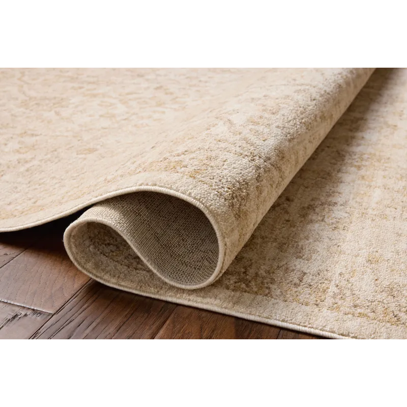 Chris Loves Julia x Loloi Palma Ivory / Sand 9\'-6\" x 13\'-1\" Rug